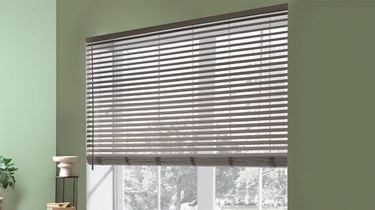 Veneta Designer 2 1/2 Inch Faux Wood Blinds | Blinds.com
