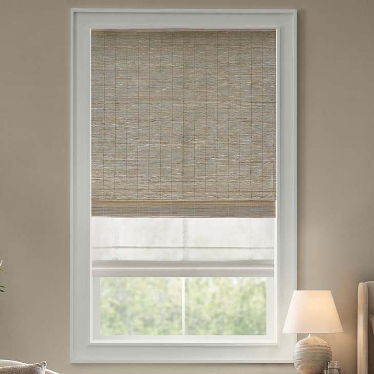 Color: Emerson Natural ZW21C; Lift: Cordless Bottom Up; Light Control: Movable Light Filtering Liner; Headrail: No Valance