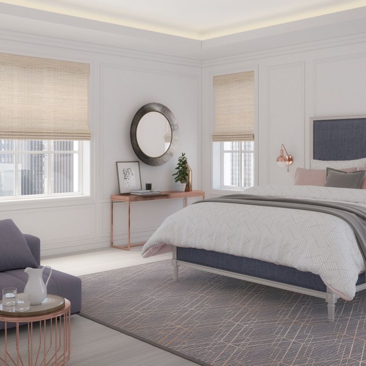 Shown in color Bamboo Essence Seashell Room Darkening