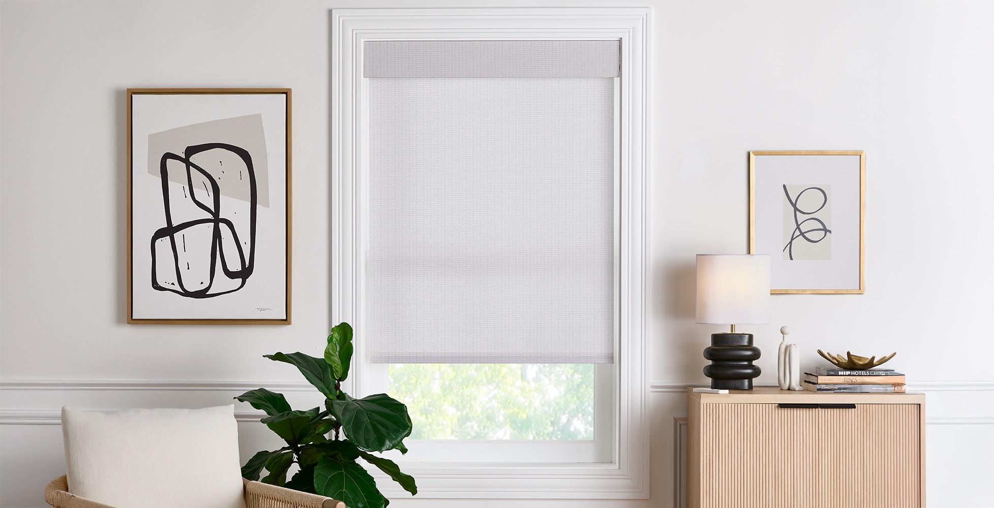 Faux Woven Roller Shades
