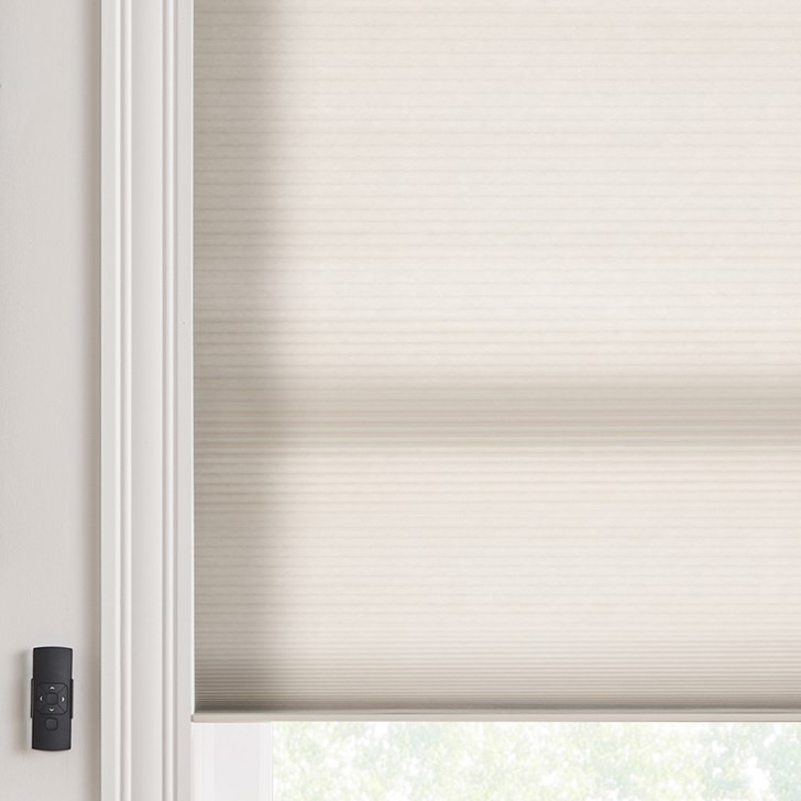 Color: Sand DCLF002; Cell Size: 3/8 Inch; Lift: Motorized