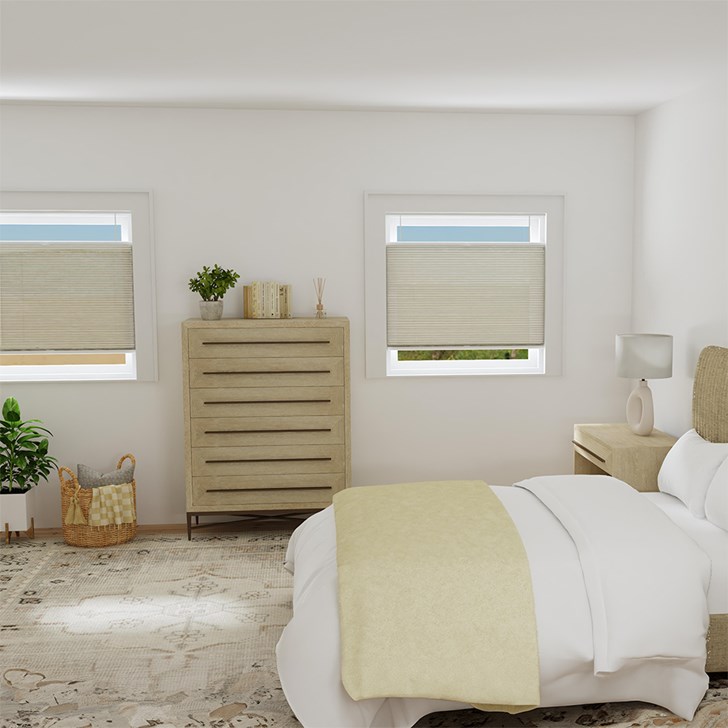 Color: Twisted Rope; Lift: Top Down Bottom Up; Cell Size: 1/2 Inch Double