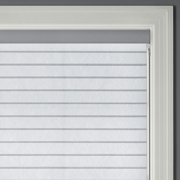 Color: Light Charcoal S70PN821; Lift: Motorized Wand in the Grey color; Headrail: Fabric Wrapped Cassette