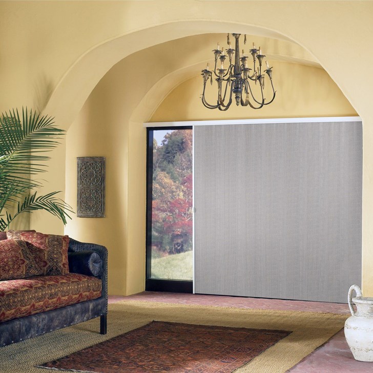 This Vertical Cell Shade offers a sleek headrail design with no external cords to provide an attractive look while being safer for homes with children and pets. Color: Silver Fox