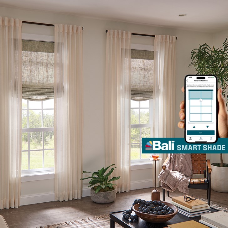 Bali Smart Shade - Shown in color Awash Faded Wood 8563