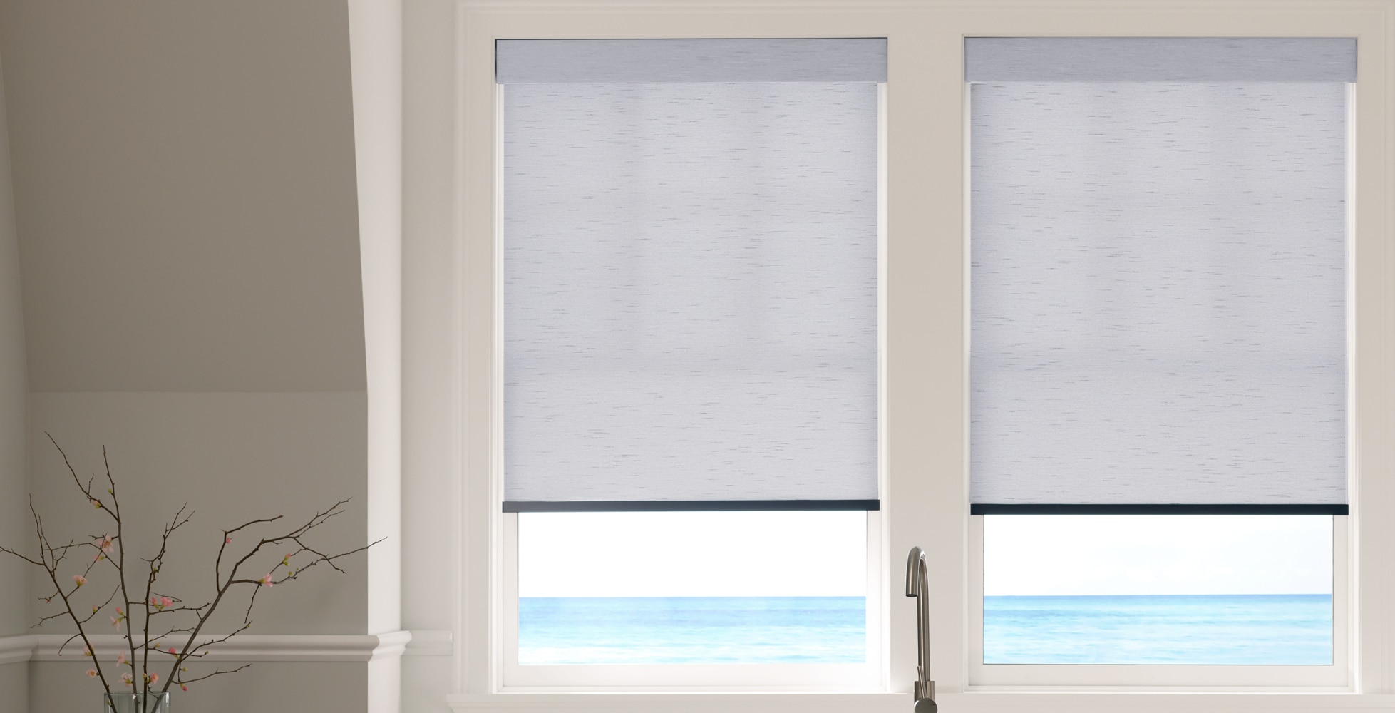 Motorized Light Filtering Roller Shades