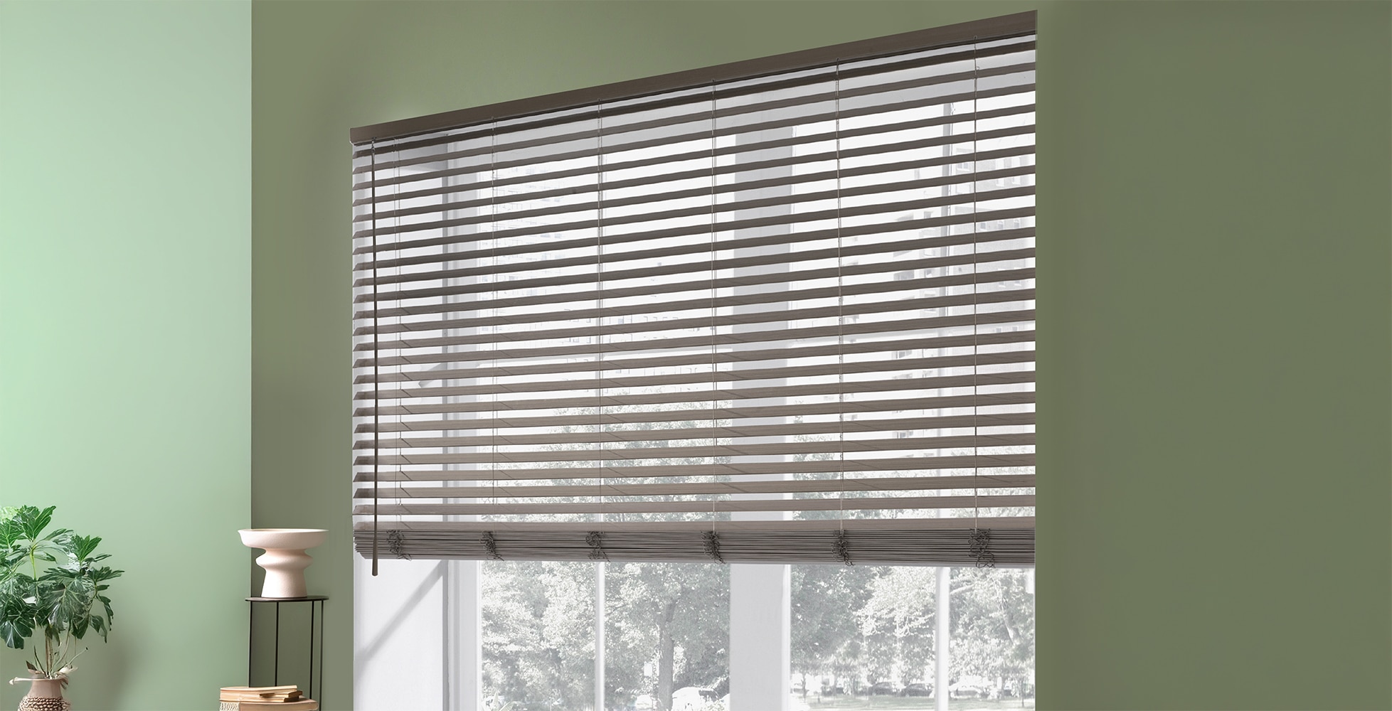 Designer 2 1/2 Inch Faux Wood Blinds
