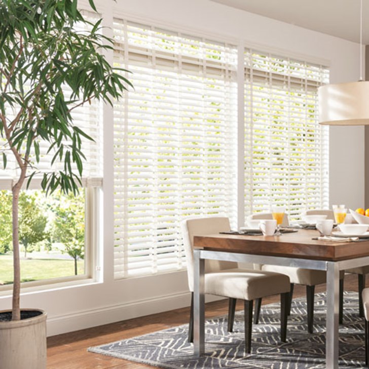 This Bali Composite Faux Wood Blinds product adds beauty and sophistication to any room in your home.