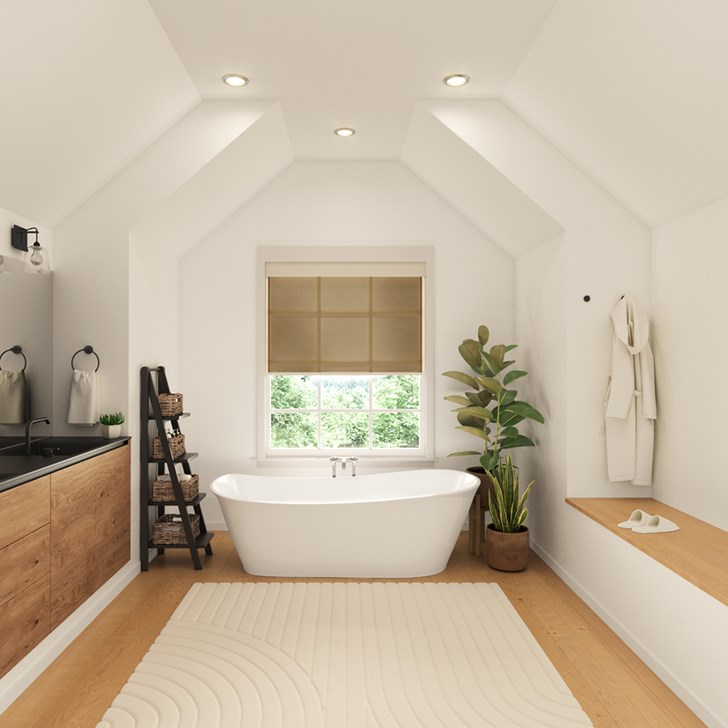 Color: Woodland 3% Olive; Fascia: Off White; Bottom Rail: Square Hembar