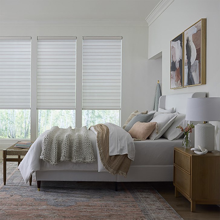 Color: Brighton Brushed Silver Light Filtering