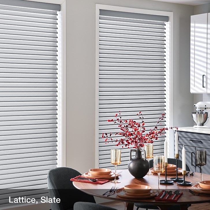 Color: Lattice Slate; Fold Style: Sheer Shade; Lift: Cordless