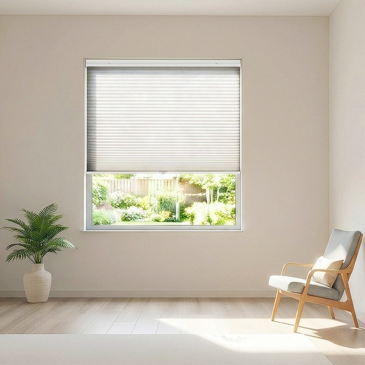 Color: Blizzard C2001; Hardware: 3058 White; Lift Type: Cordless Bottom Up