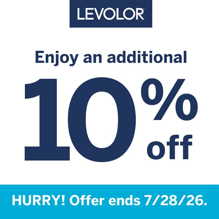 Enjoy an additional 10% off Levolor roller shades through 7/28/2026