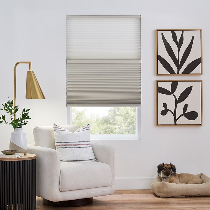 Color: Linen 1G070; Lift: Day and Night; Light Control: Light Blockers (Henry Says Hi)