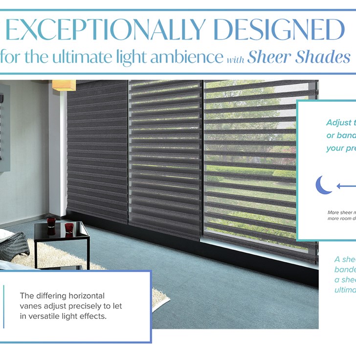 Veneta Sheer Shades Light Ambiance