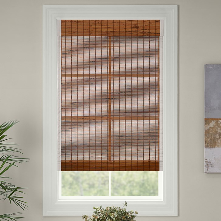 Color: Malay Umber E394; Lift: Cordless; Light Control: Light Filtering (No Liner); Headrail: Flat; Edge Binding: 2 Inch White