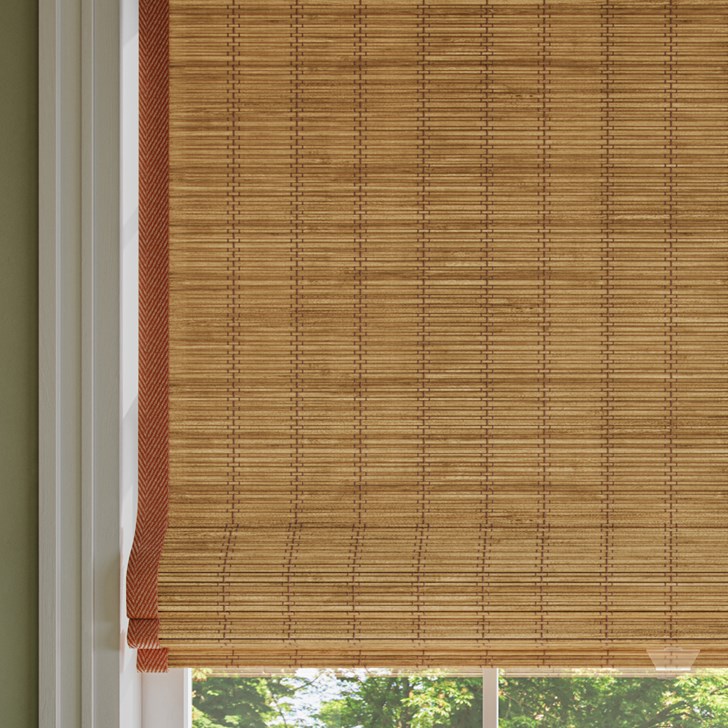 Color: Tiki Carbon 20C; Blackout Liner: White; Edge Binding: Pecan; Lift: Cordless