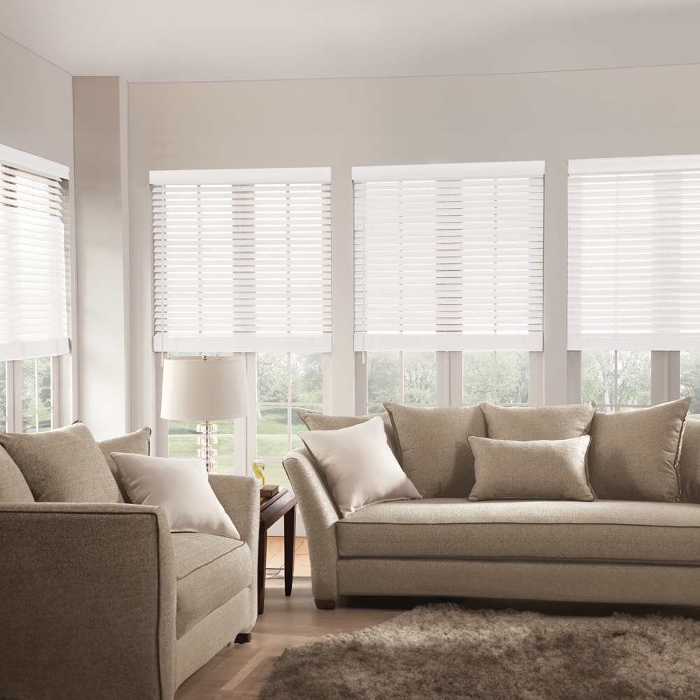 Veneta Designer 2 1/2 Inch Faux Wood Blinds | Blinds.com
