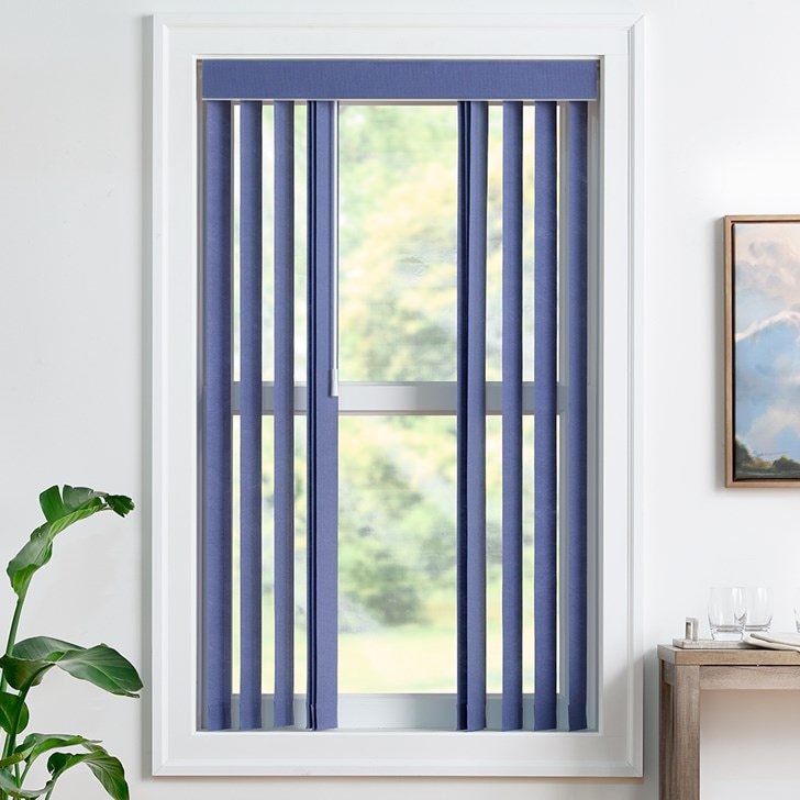 Color: Aurora Blue Berry RS1111; Stack: Split; Headrail: Square Cornice
