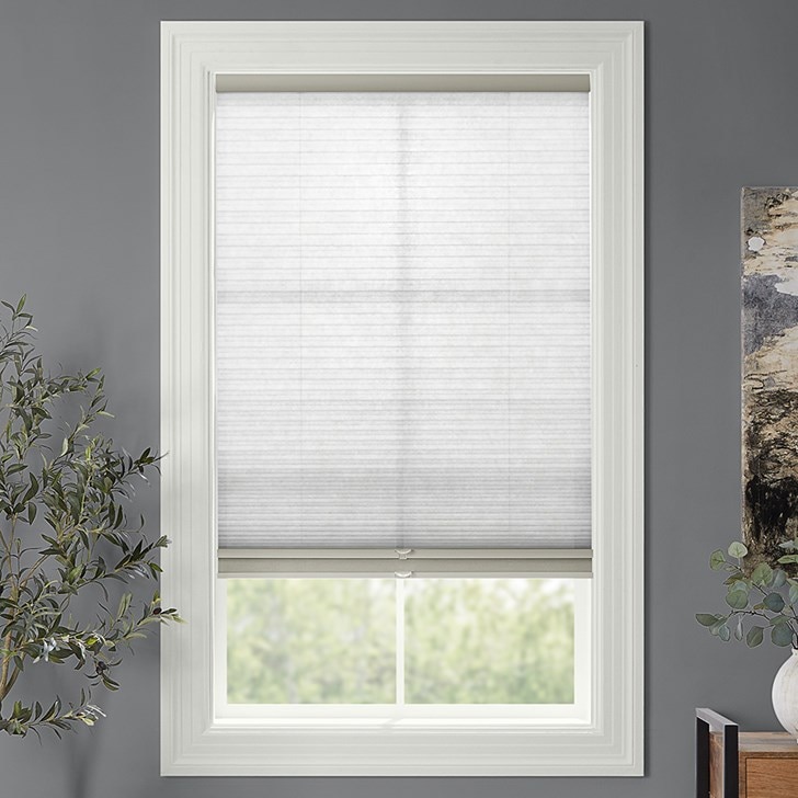 Color: Dove Grey; Lift: Cordless; Light Control: Day/Night (Light-Filtering)