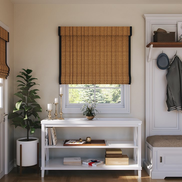 Color: Crete Coast; Liner: Blackout in Brown