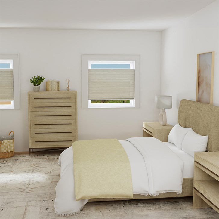 Color: Twisted Rope; Lift: Top Down Bottom Up; Cell Size: 1/2 Inch Double