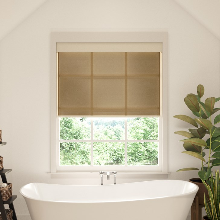 Color: Woodland 3% Olive; Fascia: Off White; Bottom Rail: Square Hembar