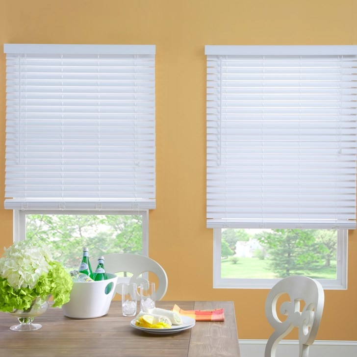 2" Faux Wood Blind in the color White