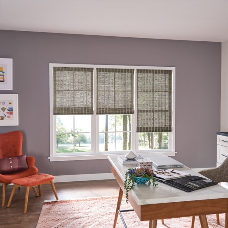 Natural Shades in Old Style Roman with Cordless Lift: Walpole, Cypress 60040