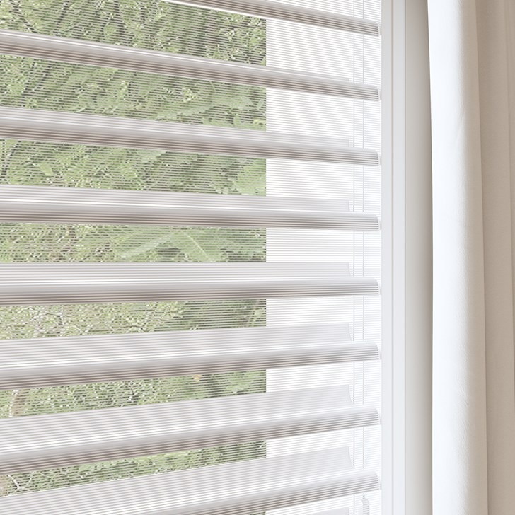Room Darkening Sheer Shades in the Ash Gray color.