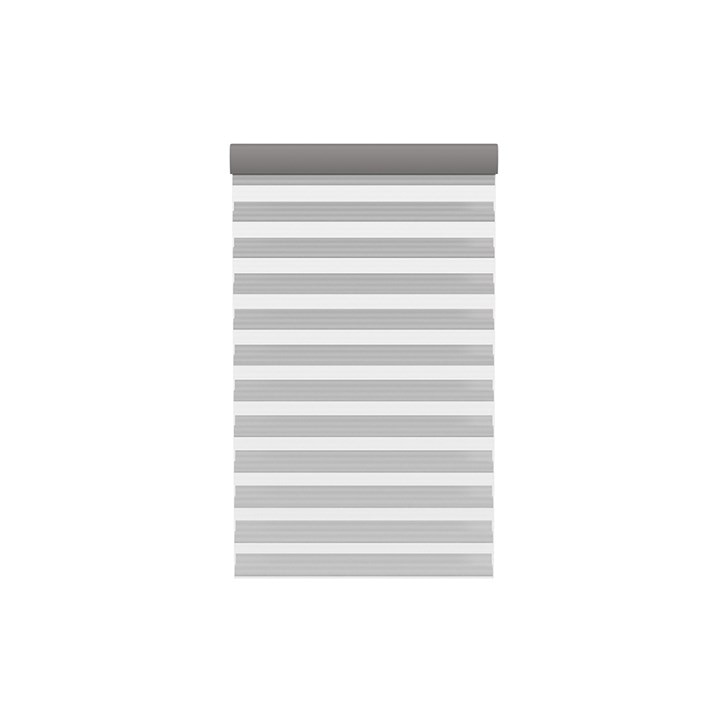 The Room Darkening Sheer Shades in the Ash Gray color.