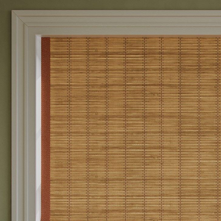 Color: Tiki Carbon 20C; Blackout Liner: White; Edge Binding: Pecan; Lift: Cordless