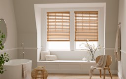 Alternate image for Premium Cordless 2 1/2 Inch Faux Wood Blinds