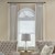 Thumbnail - 2 Inch Classic Faux Wood Blinds paired with the composite wood arch and the easy classic pleat drapery. Blind Color: White P630; Arch Color: True White 4196; Drapery Color: Athena Corn Silk 996